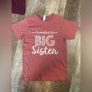 Live and Tell PROMOTED TO BIG SISTER T-Shitt NWOT